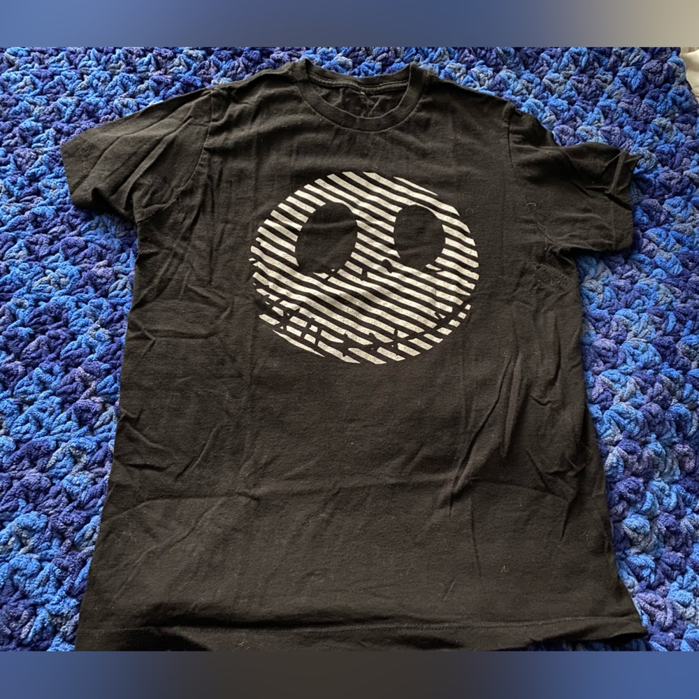 Jack Skellington Striped Face Graphic Tee | Unisex size MD